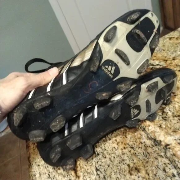 Rare Adidas Leira 2 TRX FG 519371 Gunmetal Brown Black Soccer Shoes Mens Sz 10.5